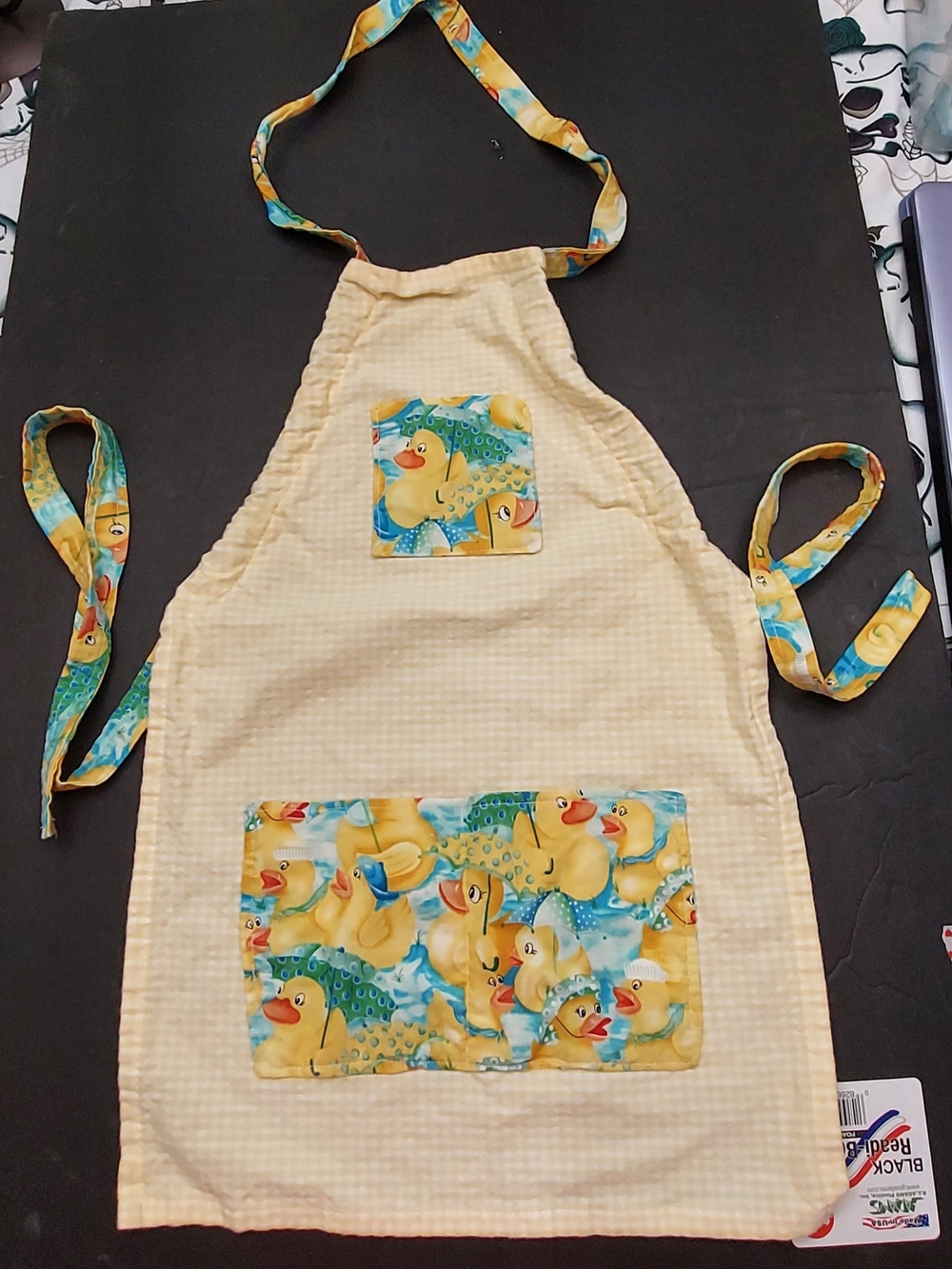 Cute Yellow Duck-Print Home Art Apron by